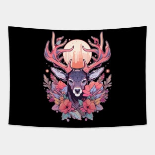 Cottagecore Deer Ugly Christmas Men Kids Women Christmas Tapestry