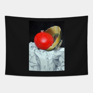 Pomegranate and pot Tapestry