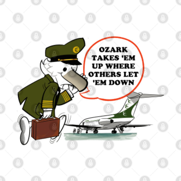 Ozark Airlines Bird Mascot DC-9 - Ozark Airlines - Phone Case