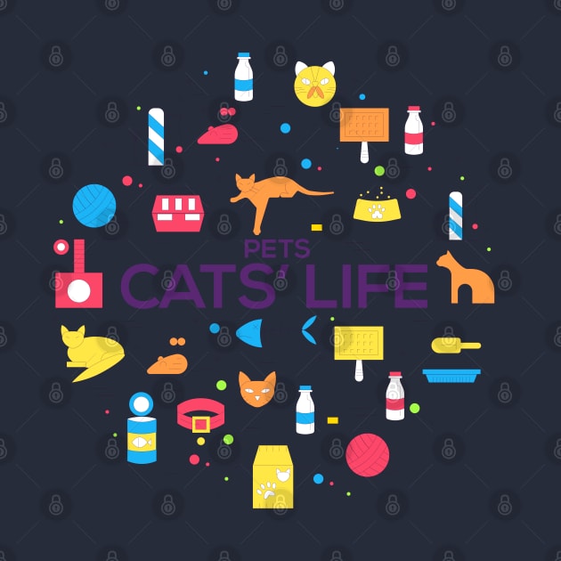 Pet Cat's Life Concept by Mako Design 