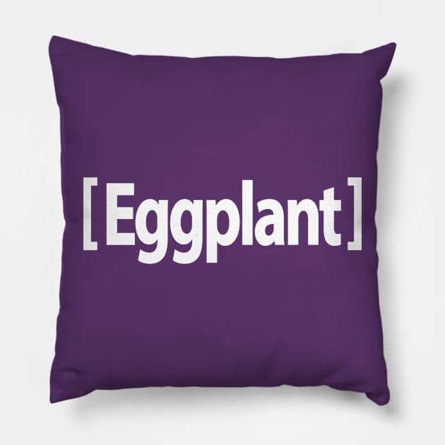 Eggplant Emoji Pillow by GreenGuyTeesStore