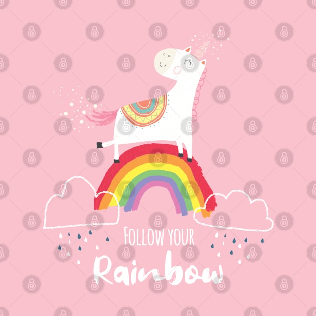 Follow your Rainbow by coryreid_illustration