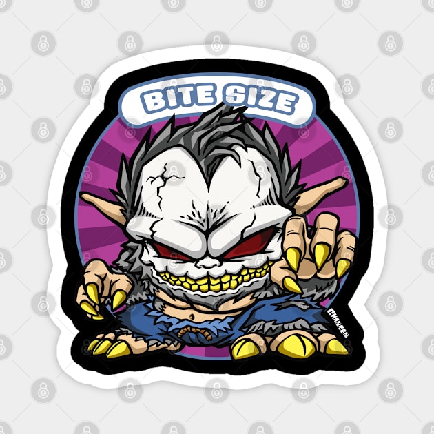 Bite Size the Undead Wolfman Magnet by RadioactiveUppercut