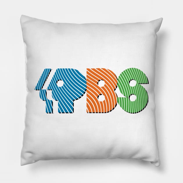 Public Broadcasting System Pillow by Doc Multiverse Designs