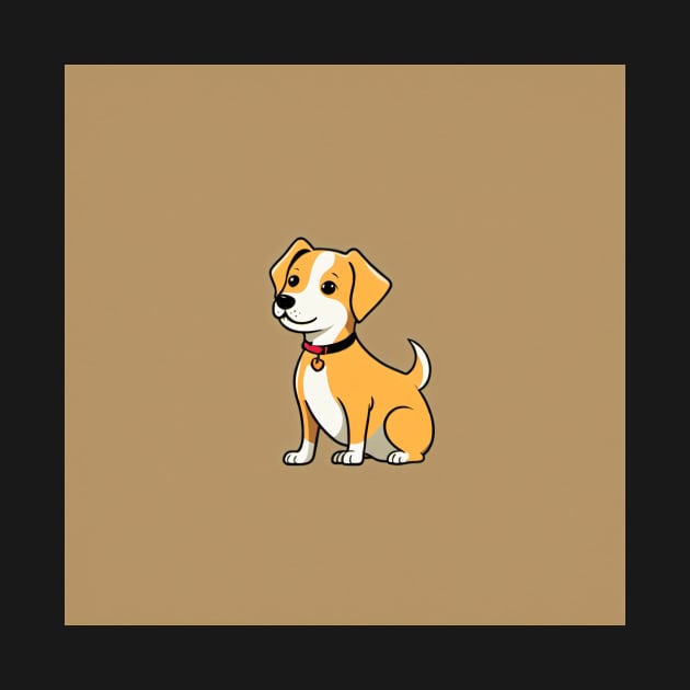 Minimalistic dog by Mirokoth