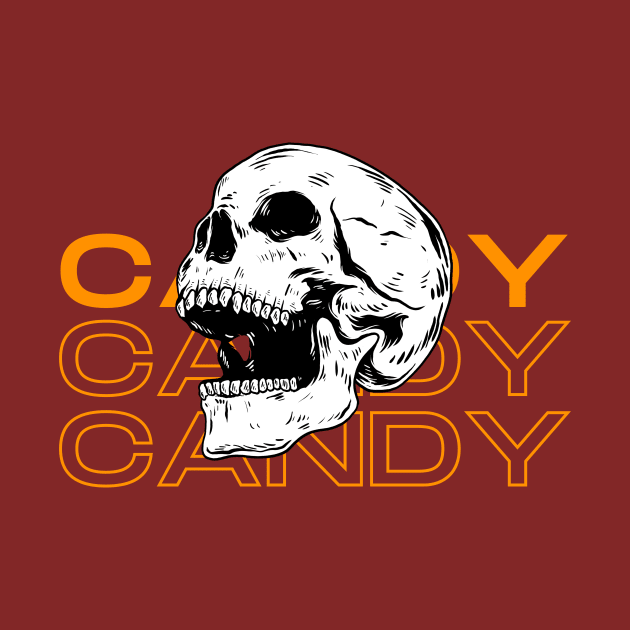 Candy Candy Candy Skull by NICHE&NICHE