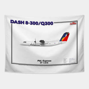 DeHavilland Canada Dash 8-300/Q300 - PAL Express (Art Print) Tapestry