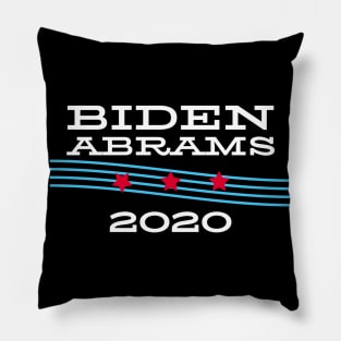 Joe Biden 2020 and Stacy Abrams on the One Ticket. Biden Abrams 2020 Pillow