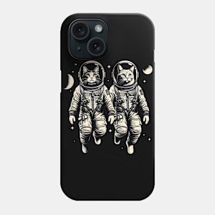 Space Cats Crew T-Shirt - Galaxy Adventure Cat Tee Phone Case