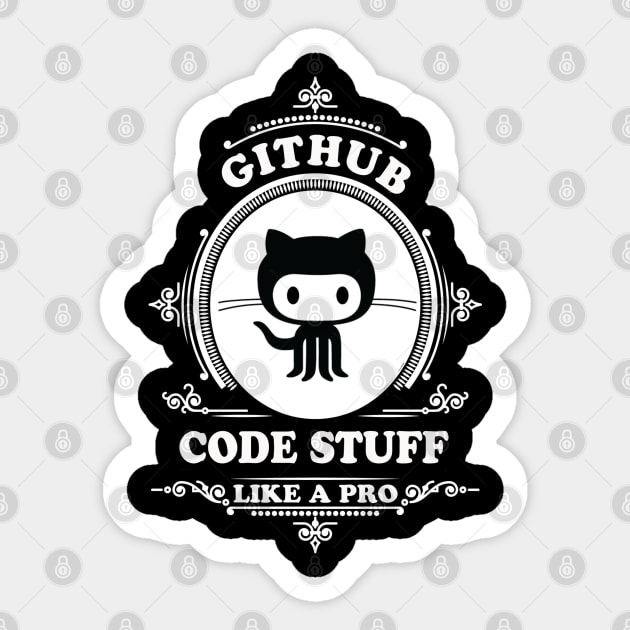 github git AI art work Sticker for Sale by developerfriday