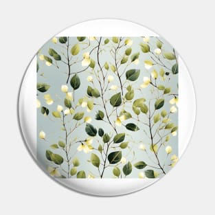 Green Leaves Pattern 3 Pin