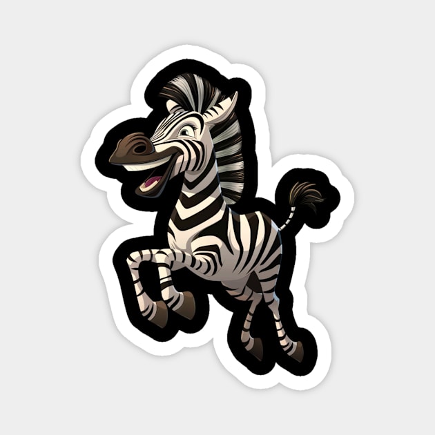 Zebra Research Studies Magnet by Beard Art eye