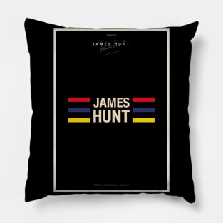 James Hunt Formula 1 Helmet Tribute Pillow