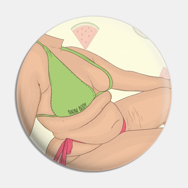 Bikini Body Pin by nmdrawsx