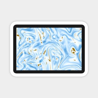 Abstract Swirling Marble Pattern Magnet