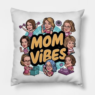 Mother Vintage - Mom Vibes Pillow