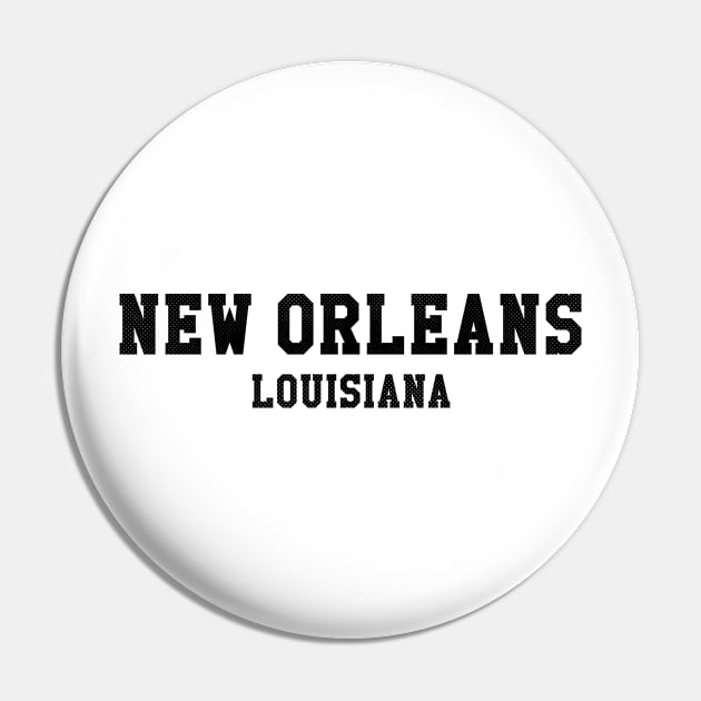 New Orleans, Louisiana - LA Sports Text Pin by thepatriotshop