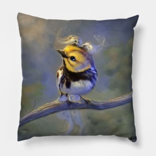 Yellow headed bird Pillow