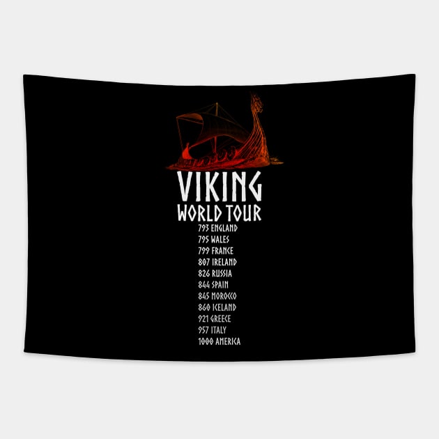 Viking World Tour Tapestry by Styr Designs