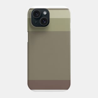 A fantastic commixture of Quincy, Grey Brown, Camouflage Green, Sage and Artichoke stripes. Phone Case