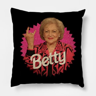 Betty White x Barbie Pillow