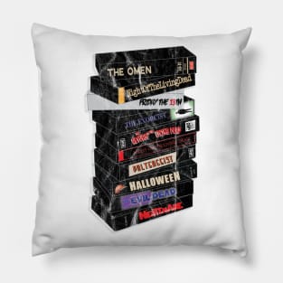 80's Horror Movie Art Pillow