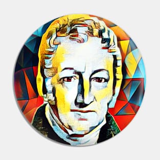 Thomas Robert Malthus Abstract Portrait | Thomas Robert Malthus Artwork 2 Pin