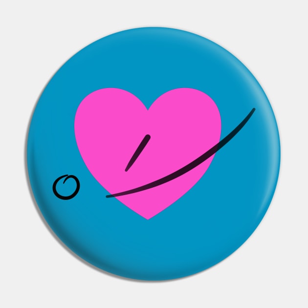 “I ❤️ Shorthand” in Gregg Shorthand Pin by rand0mity