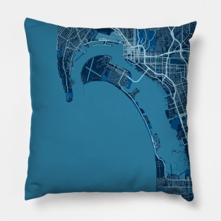 San Diego - United States Peace City Map Pillow