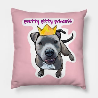 Pretty Pitty Princess -grey Pillow