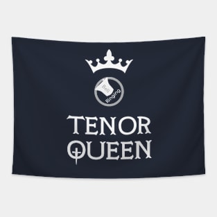 Bell Ringing - TENOR QUEEN - white text Tapestry