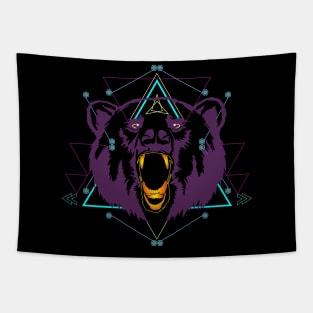 Bear Wild Angry Tapestry