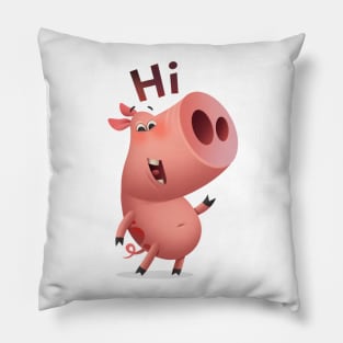 Hi piggy Pillow