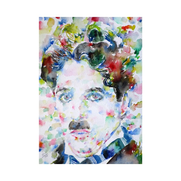 CHARLIE CHAPLIN watercolor portrait .11 by lautir