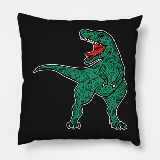 Tattooed T-Rex #2 Pillow