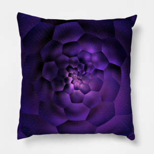 Purple Rose Honeycomb Beehive Pillow