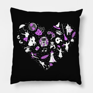 Love Broadway Musicals Pillow