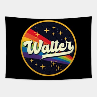 Walter // Rainbow In Space Vintage Style Tapestry