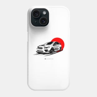 WRX sti illustration vector art Phone Case