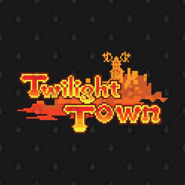 Twilight Town Logo Pixel Art by inotyler