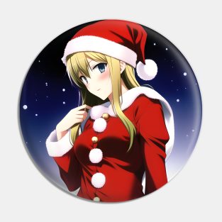 Santa Girl Pin