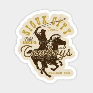 Sioux City Cowboys Magnet