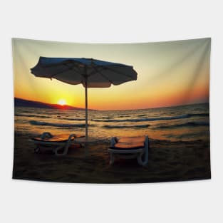 sea sunrise Tapestry