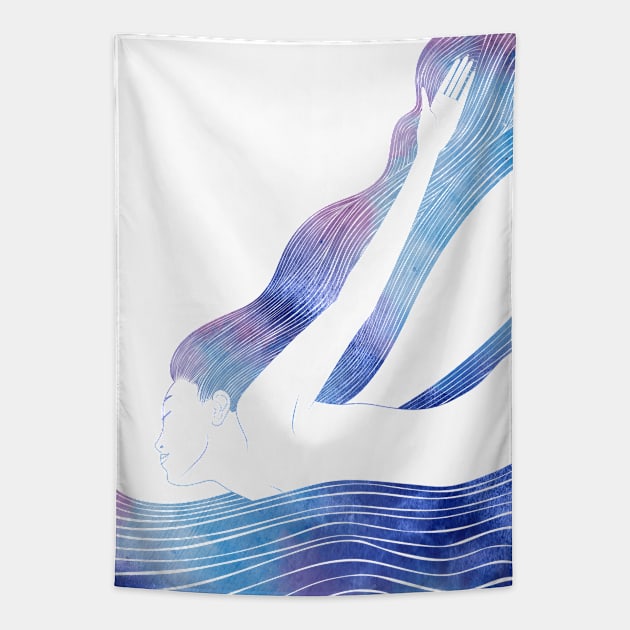 Nereid CLXXIII Tapestry by Sirenarts