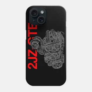 2JZ-GTE Supra MKIV Engine Phone Case