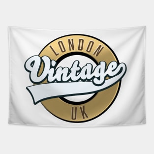 London UK Vintage logo Tapestry