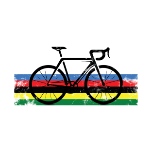 Road Bike Cycling Lover World Champion Bike Stripes T-Shirt