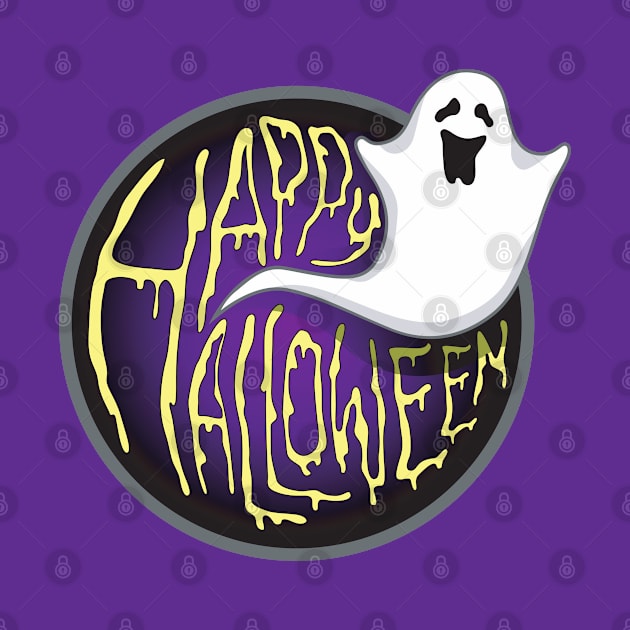 Ghost HAPPY HALLOWEEN by O.M design