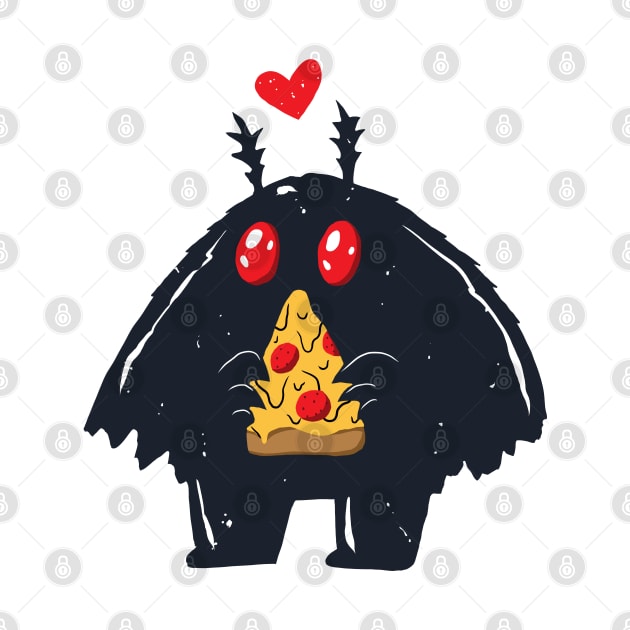 Mothman Pizza by popcornpunk