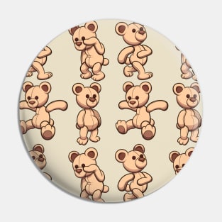 Cartoon Teddy Bear Pattern Pin